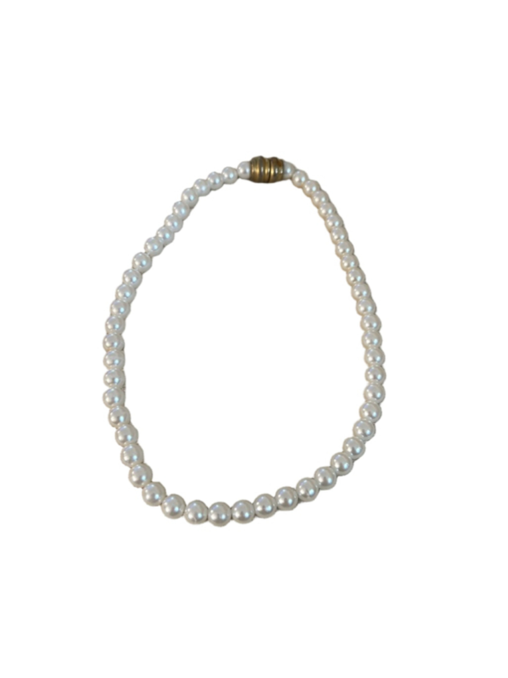 Women's Unbranded Pearl Necklace One Size White Gold